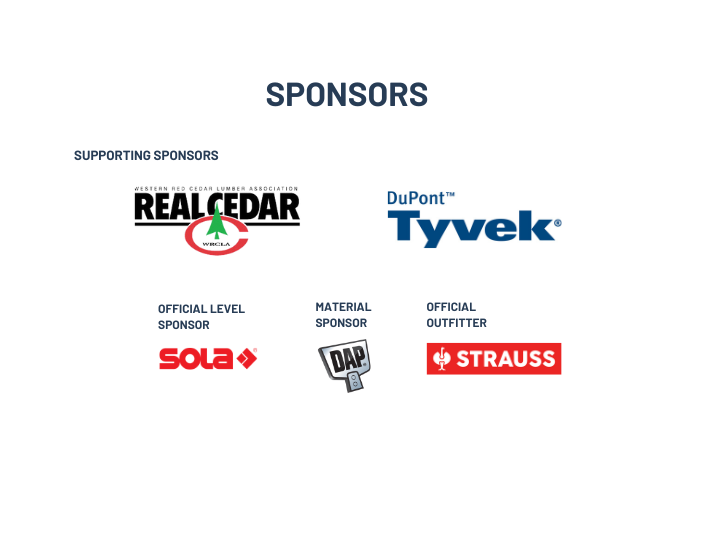 Building Clinic Sponsors