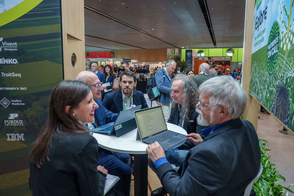 2025 booth with people networking