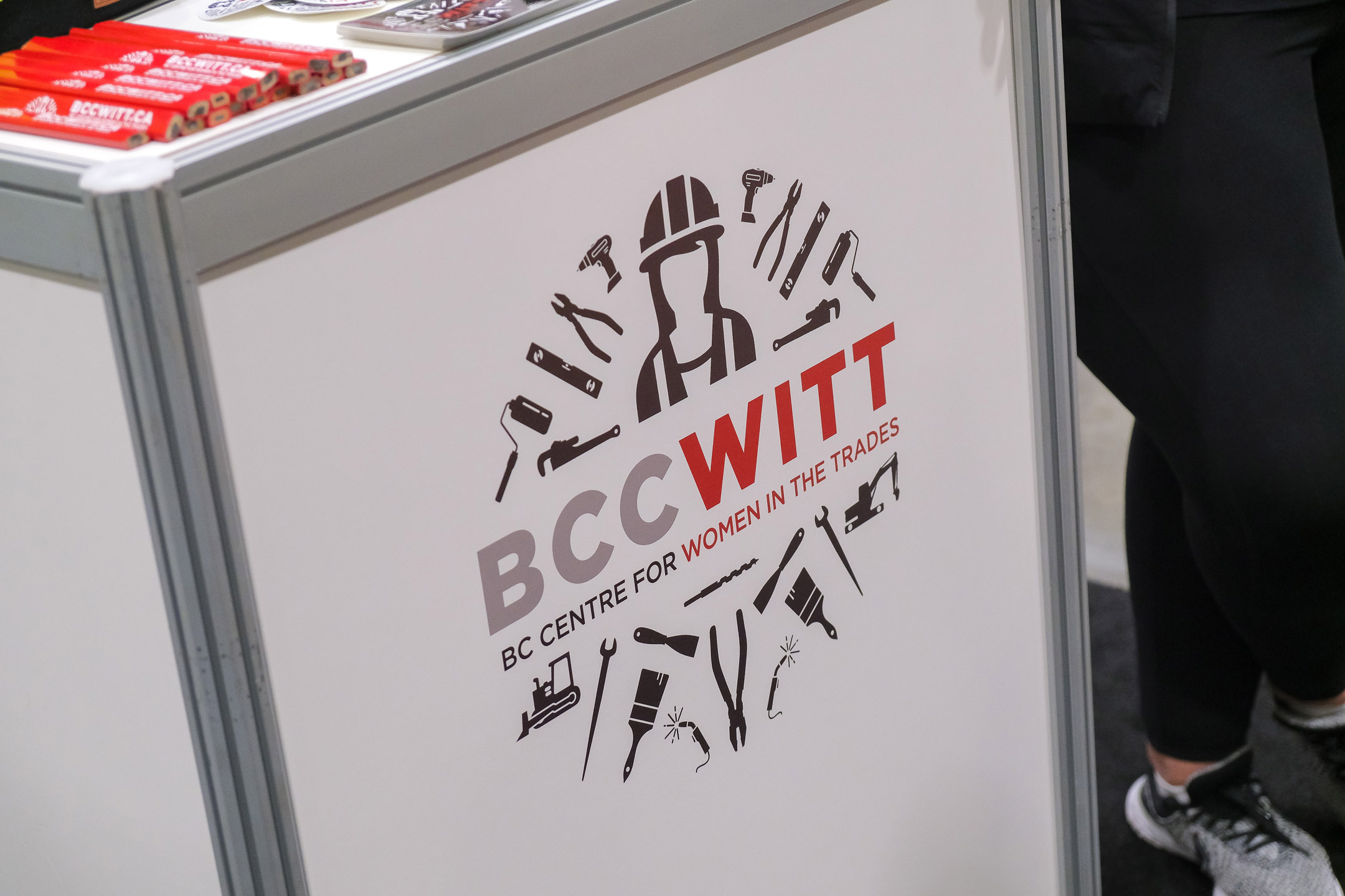 BXV Kiosk with BCCWITT Logo (BC Centre for Women in the Trades)