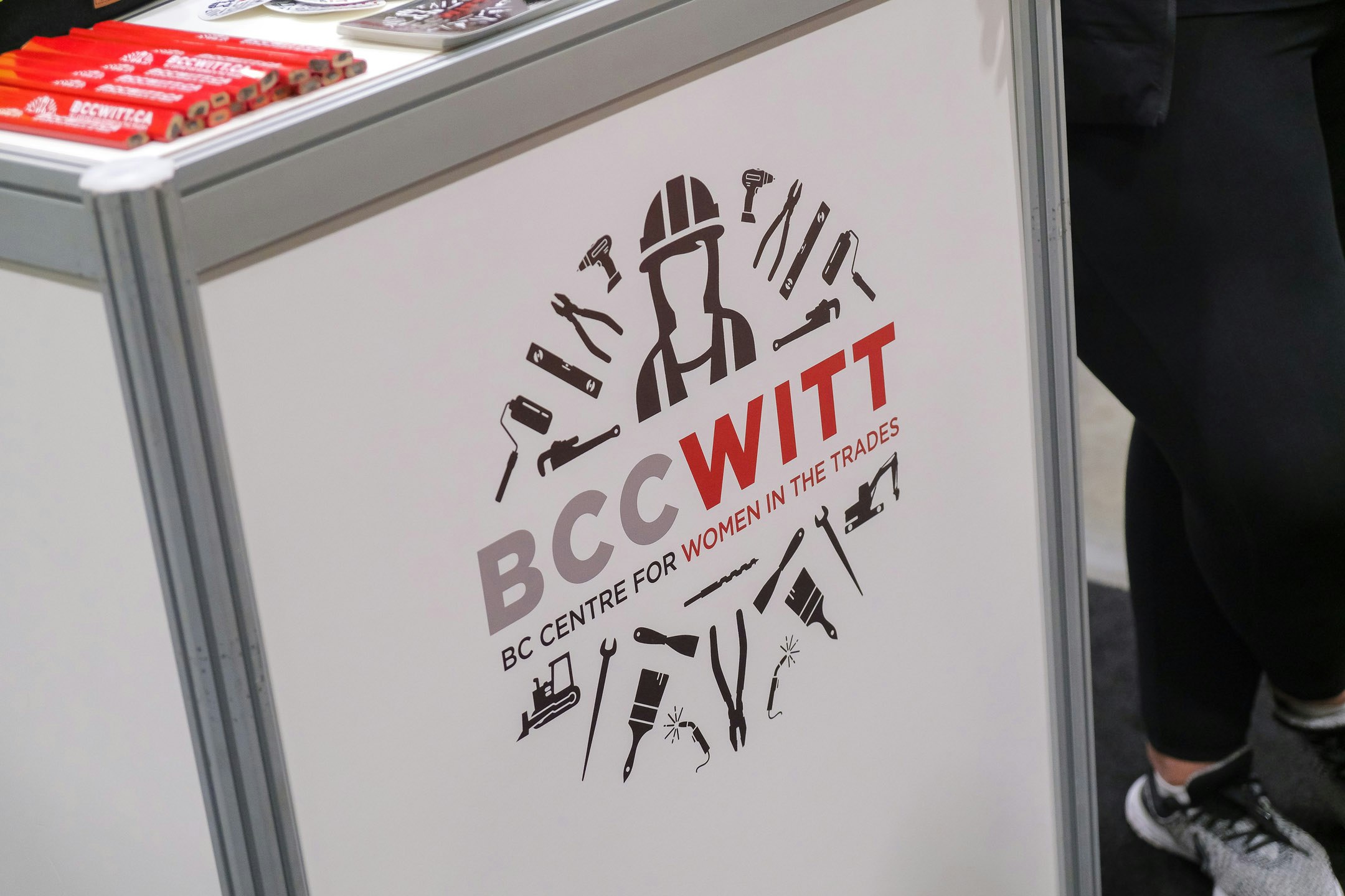BXV Kiosk with BCCWITT Logo (BC Centre for Women in the Trades)
