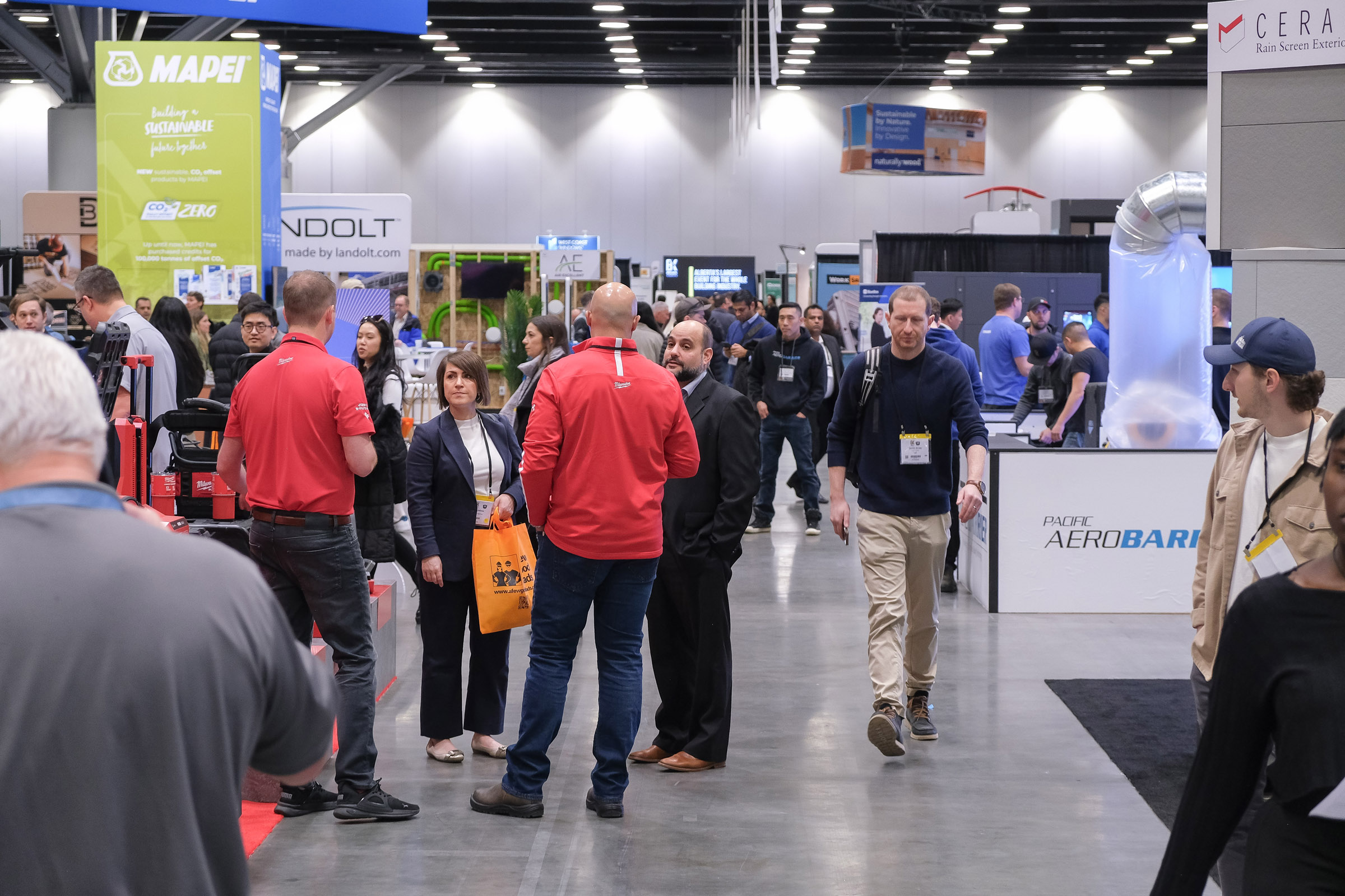 Attendees networking at the BUILDEX Industry Networking Reception