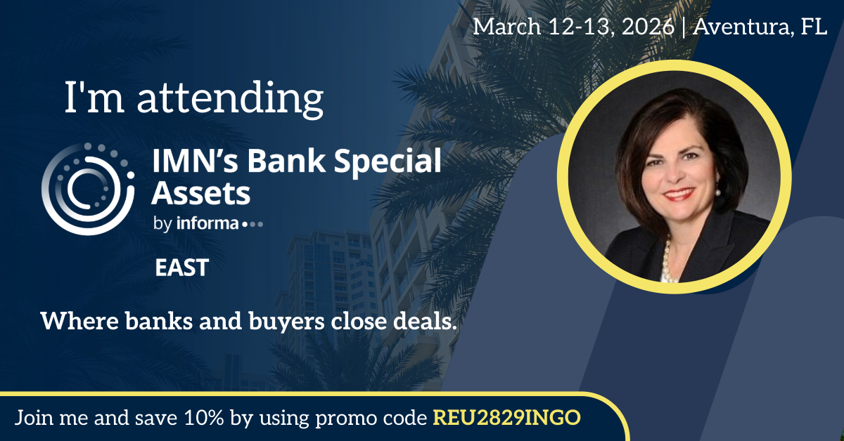 Bank Special Assets East Marketing Banner for Attendees
