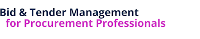Bid & Tender Management for Procurement Professionals