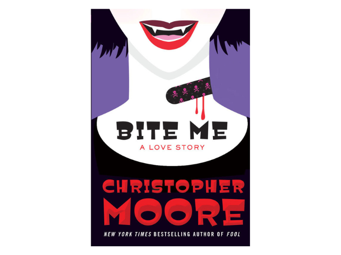 The cover art for Christopher Moore's Bite Me: A Love Story