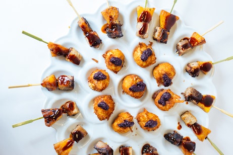 roasted bite sized skewers