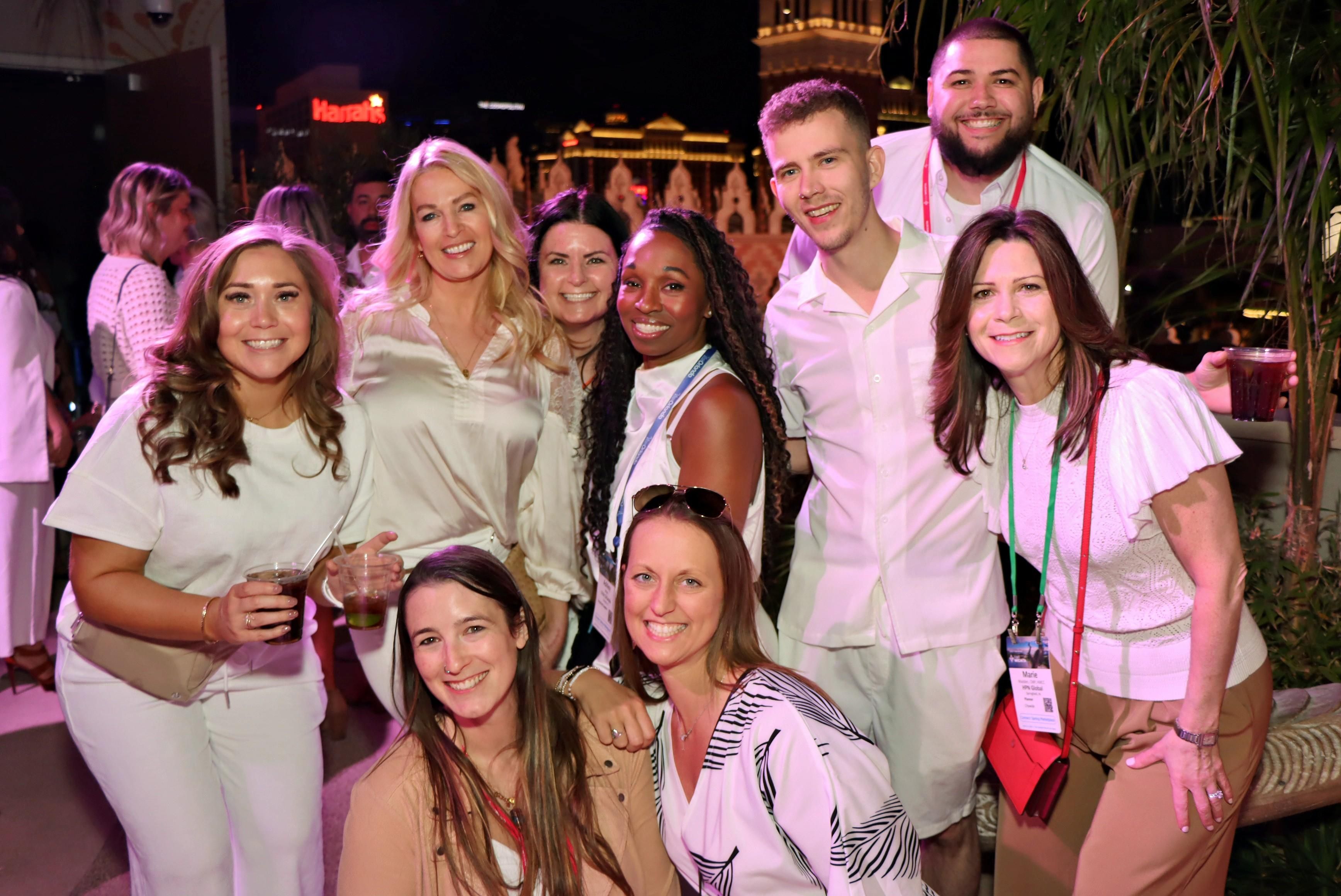 Group photo at networking event