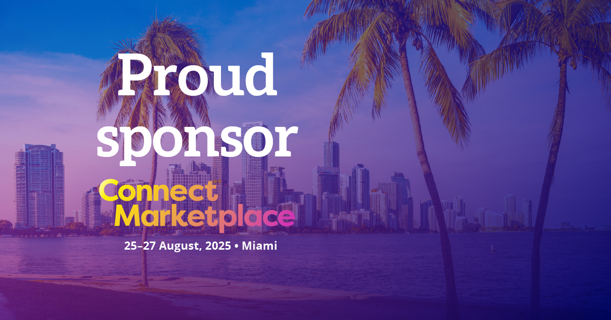 "Proud Sponsor" graphic for Connect Marketplace.