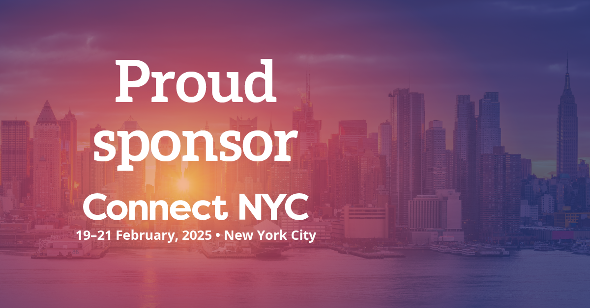 "Proud Sponsor" graphic for Connect NYC.