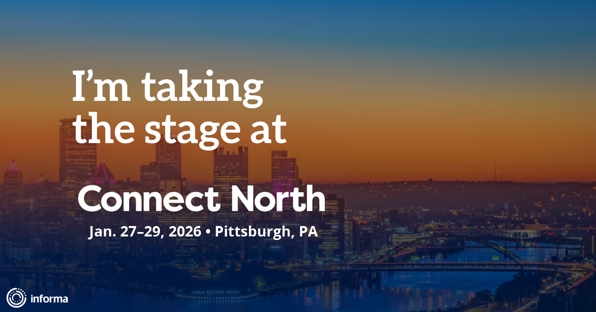 "I'm Taking the Stage at Connect North" graphic for speakers.