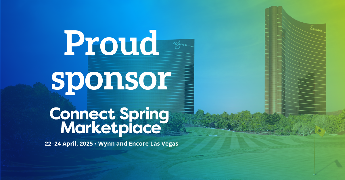 "Proud Sponsor" graphic for Connect Spring Marketplace.