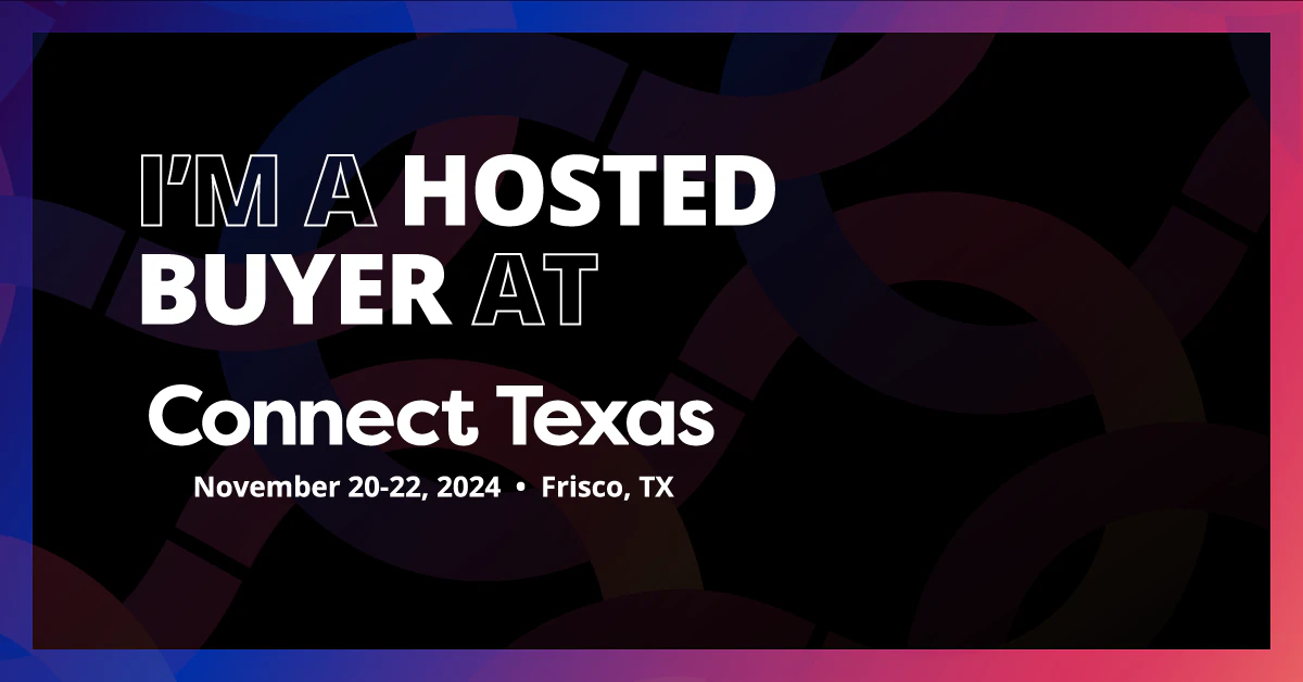 "I'm a Hosted Buyer" graphic for Connect Faith 2024.