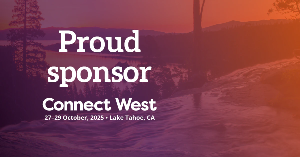 "Proud Sponsor" graphic for Connect West.