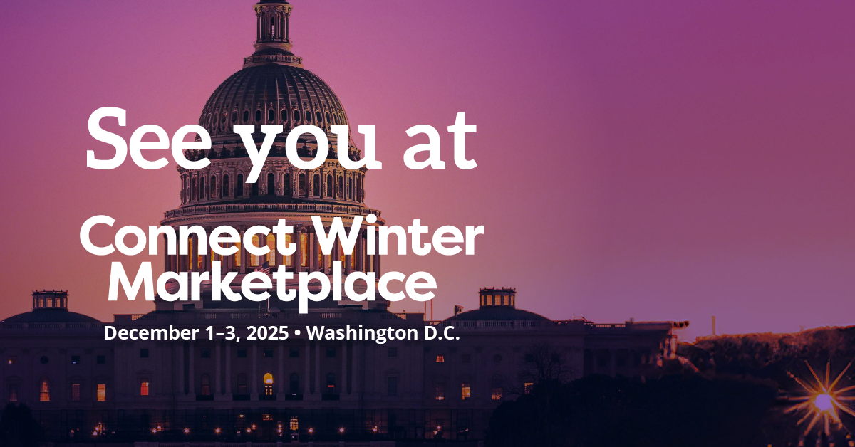 "See you at Connect Winter Marketplace" attendee graphic for Connect Winter Marketplace 2025.