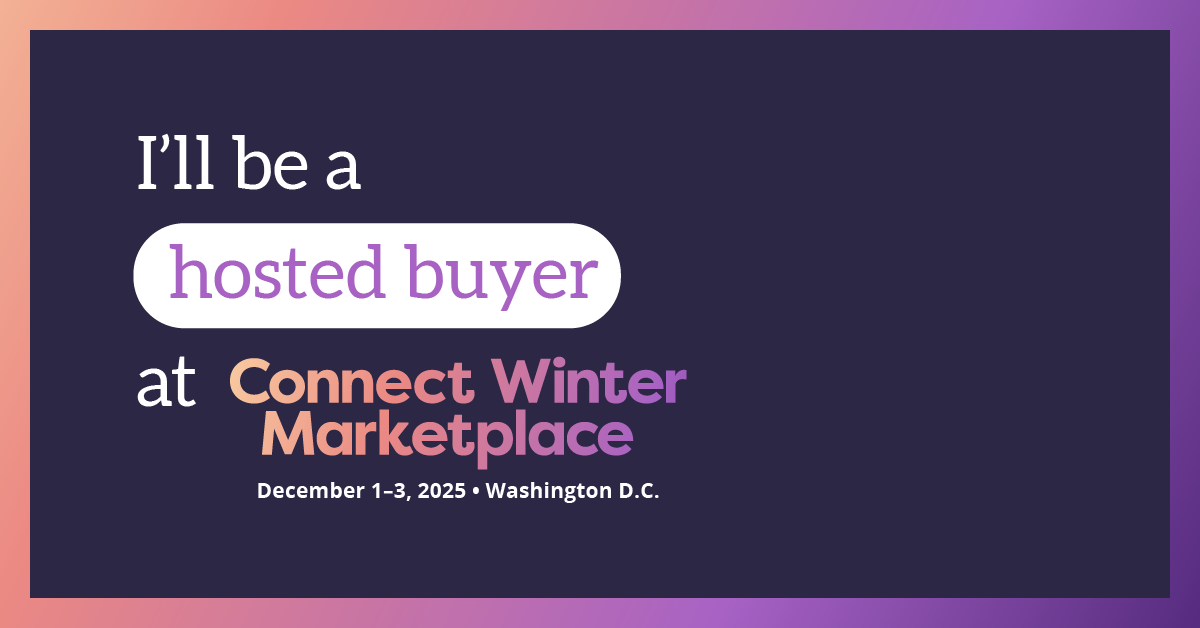 "I'm a Hosted Buyer" graphic for Connect Winter Marketplace 2025.