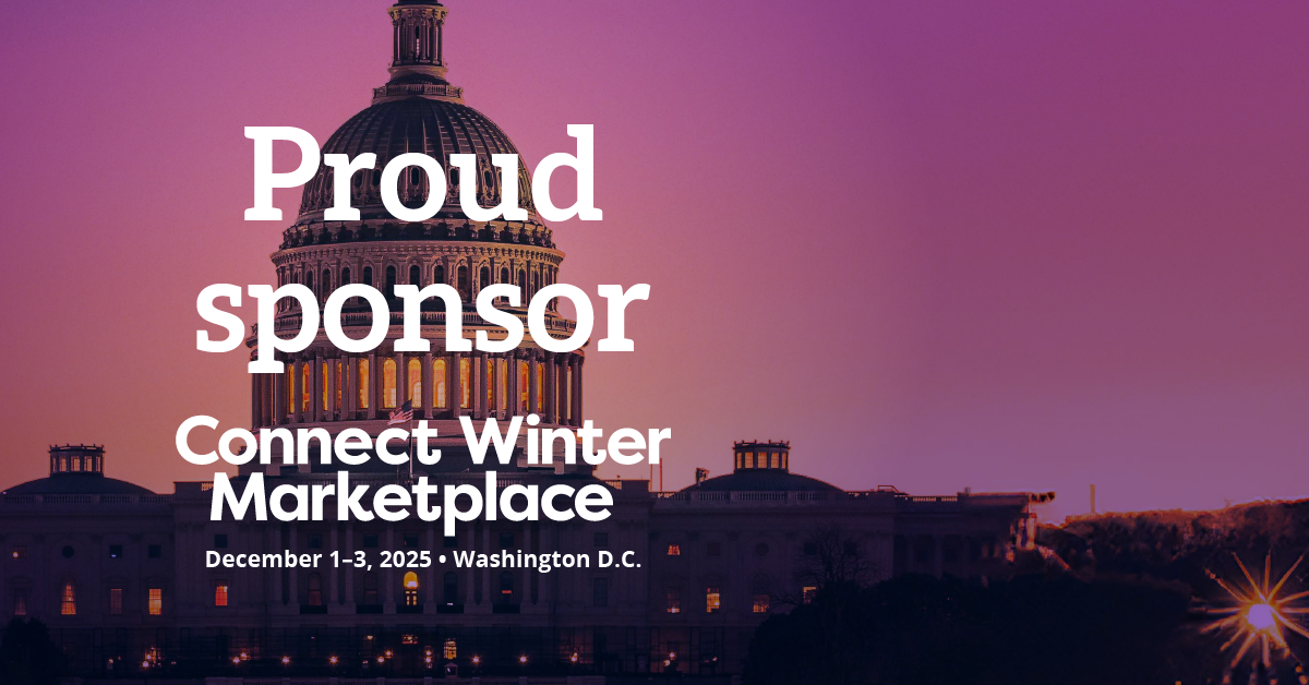 "Proud Sponsor" graphic for Connect Winter Marketplace.