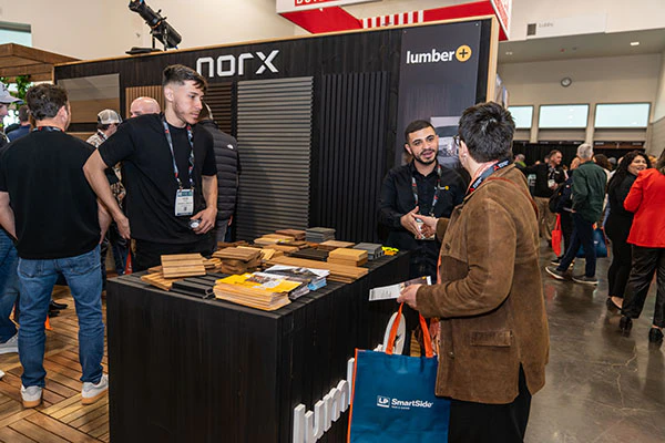 Exhibitor interaction with an attendee