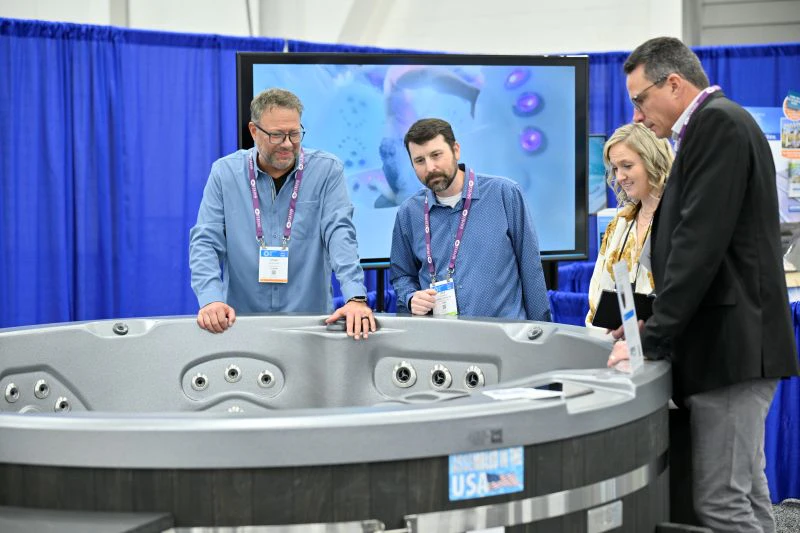 Pool and spa professionals at the 2025 Innovative Product Showcase