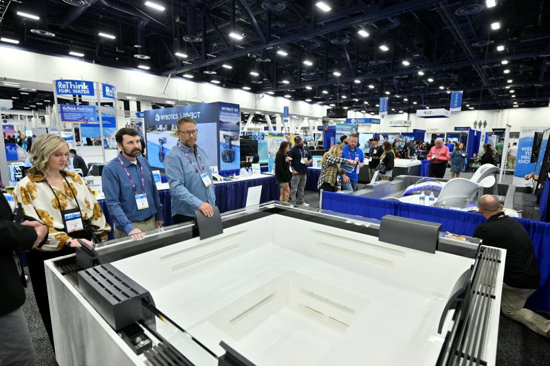 Pool and spa professionals at the 2025 Innovative Product Showcase