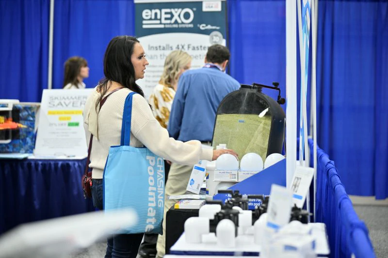 Pool and spa professionals at the 2025 Innovative Product Showcase