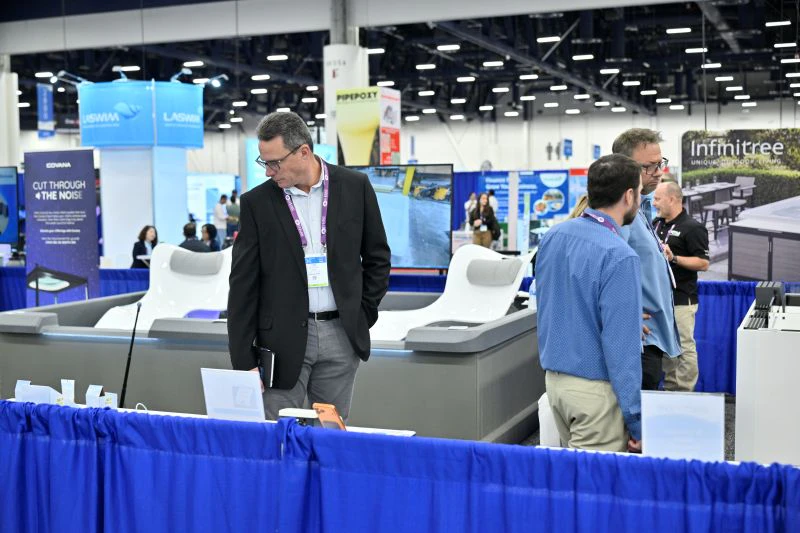 Pool and spa professionals at the 2025 Innovative Product Showcase