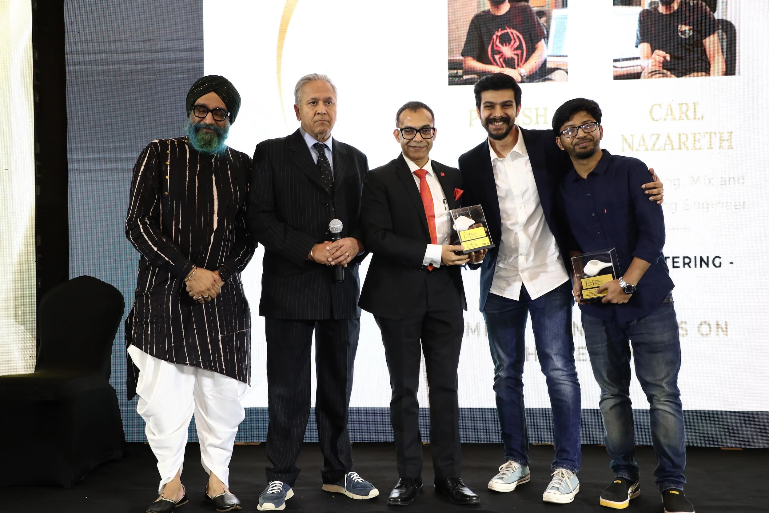 Carl Nazareth, Pritish Bose won the award for Independent Music – Recording Mixing Mastering – Acoustic