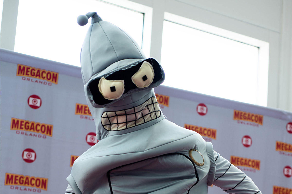 Bender from Futurama walks the Red Carpet