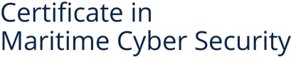 Certificate in Maritime Cyber Security