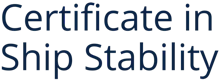 Certificate in Ship Stability
