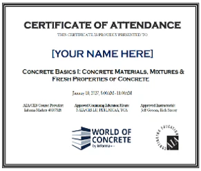 Certificate of Attendance