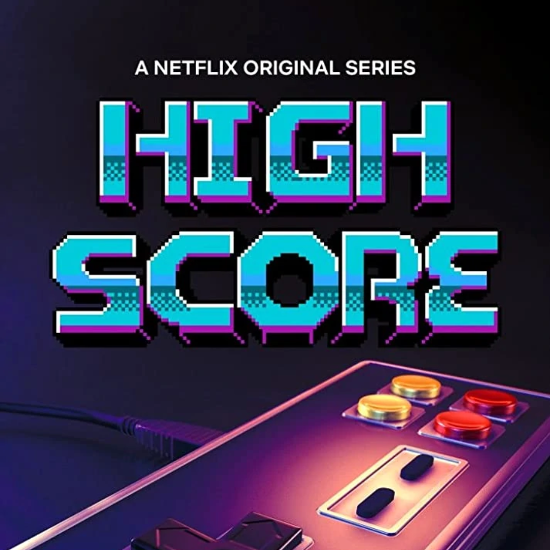 Caption: A Netflix Original Series High Score. Image is of an old game controller plugged in.
