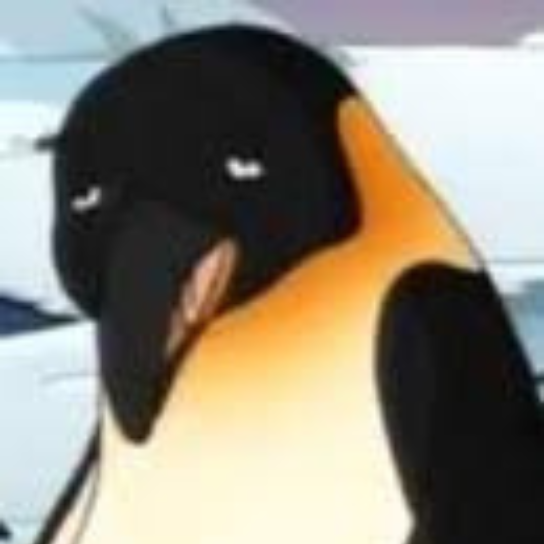 Sad looking penguin