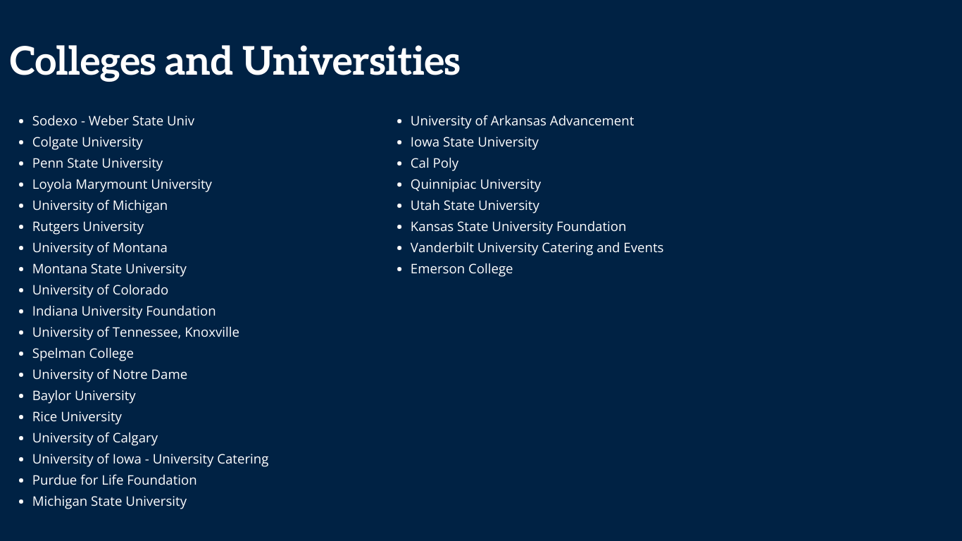 Colleges and Universities