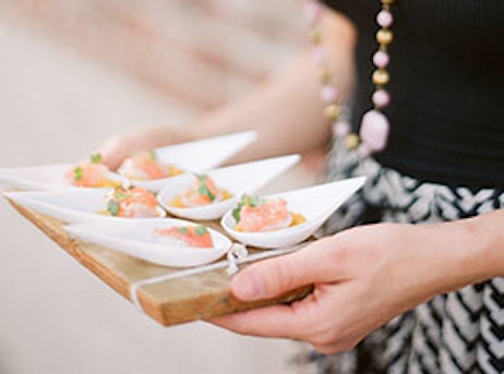 fish on tasting spoons