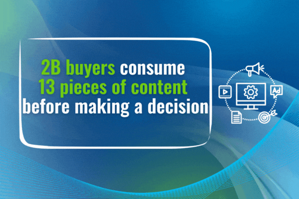 IT or telco professional consuming digital marketing media on their computer