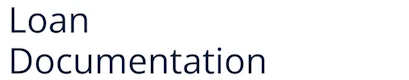 Loan Documentation
