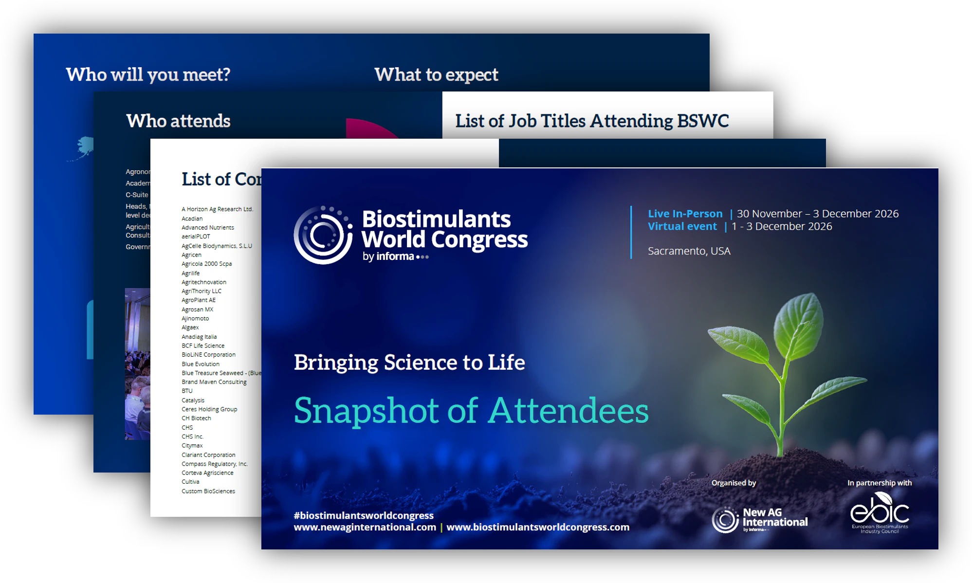 Biostimulants World Congress Attendee Booklet