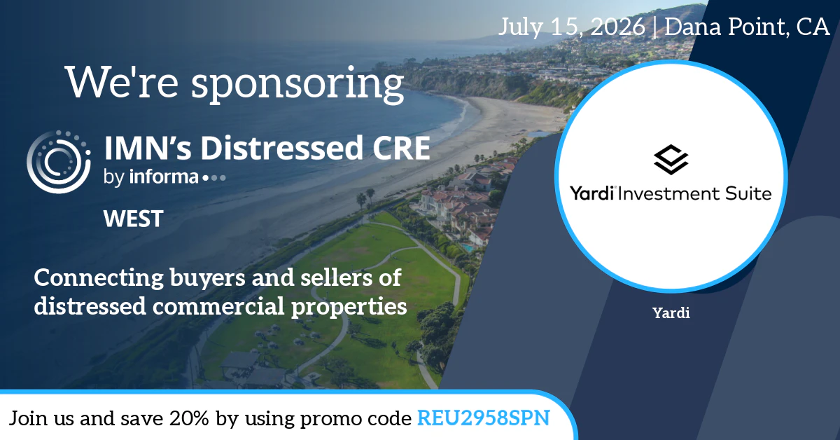 Distressed CRE West Marketing Banner for Sponsors