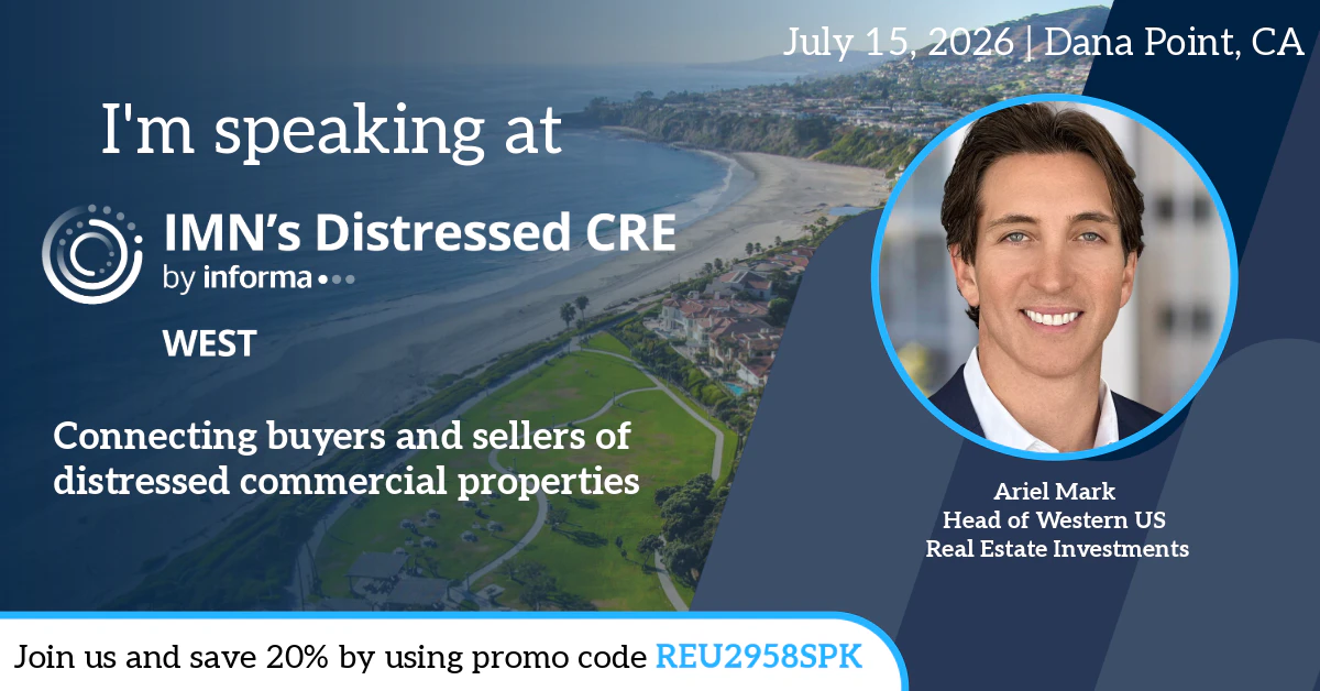 Distressed CRE West Marketing Banner for Speakers