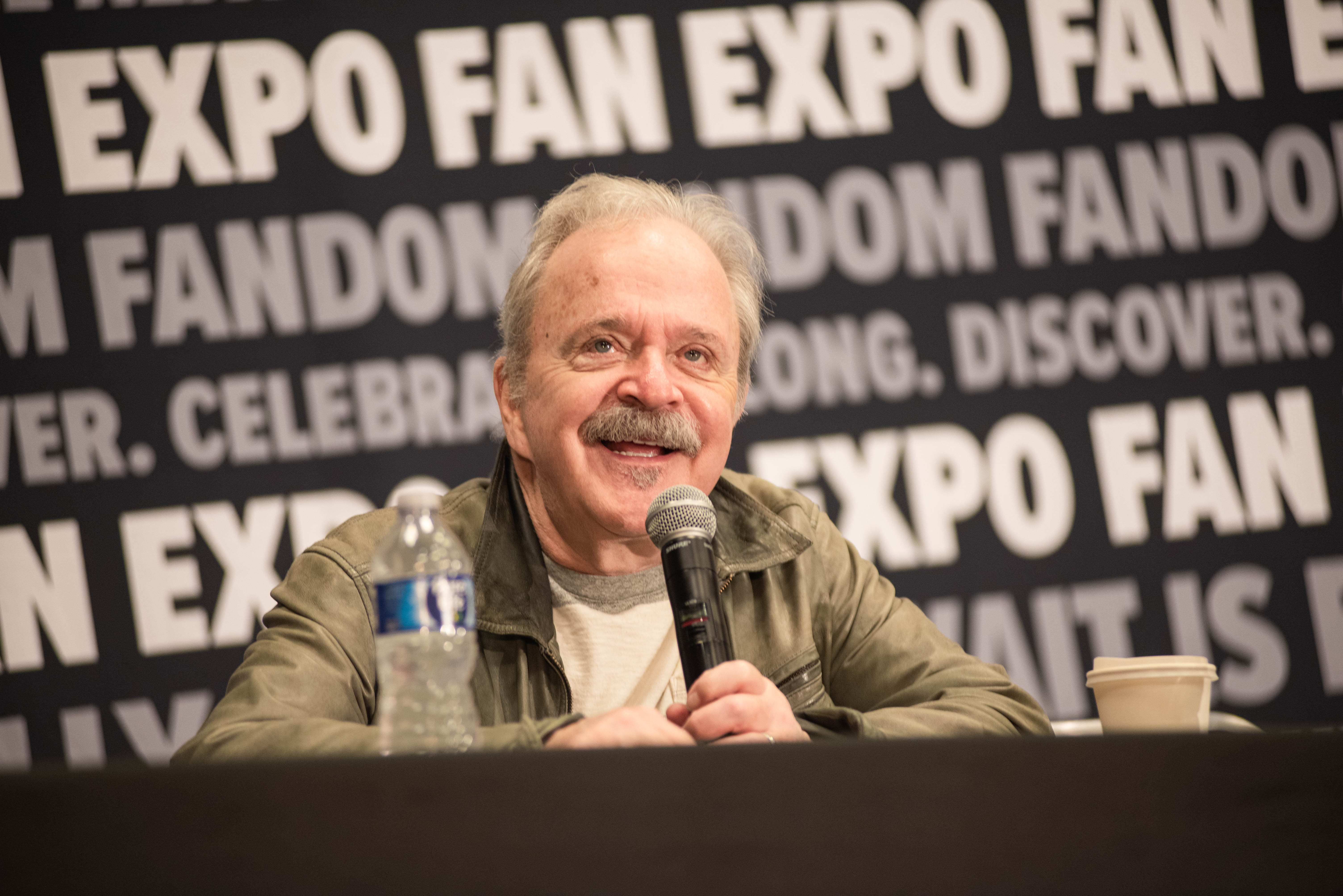 Jim Cummings (Winnie The Pooh) speaking at his panel.