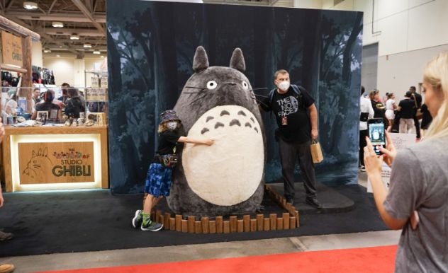 A fan poses in Vegeta from Dragonball Z cosplay