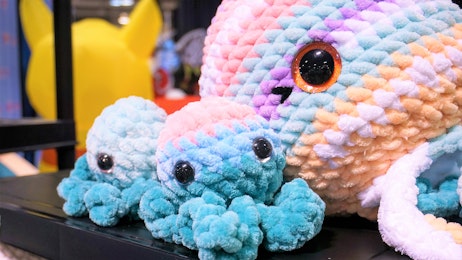 Octopus knit plushies
