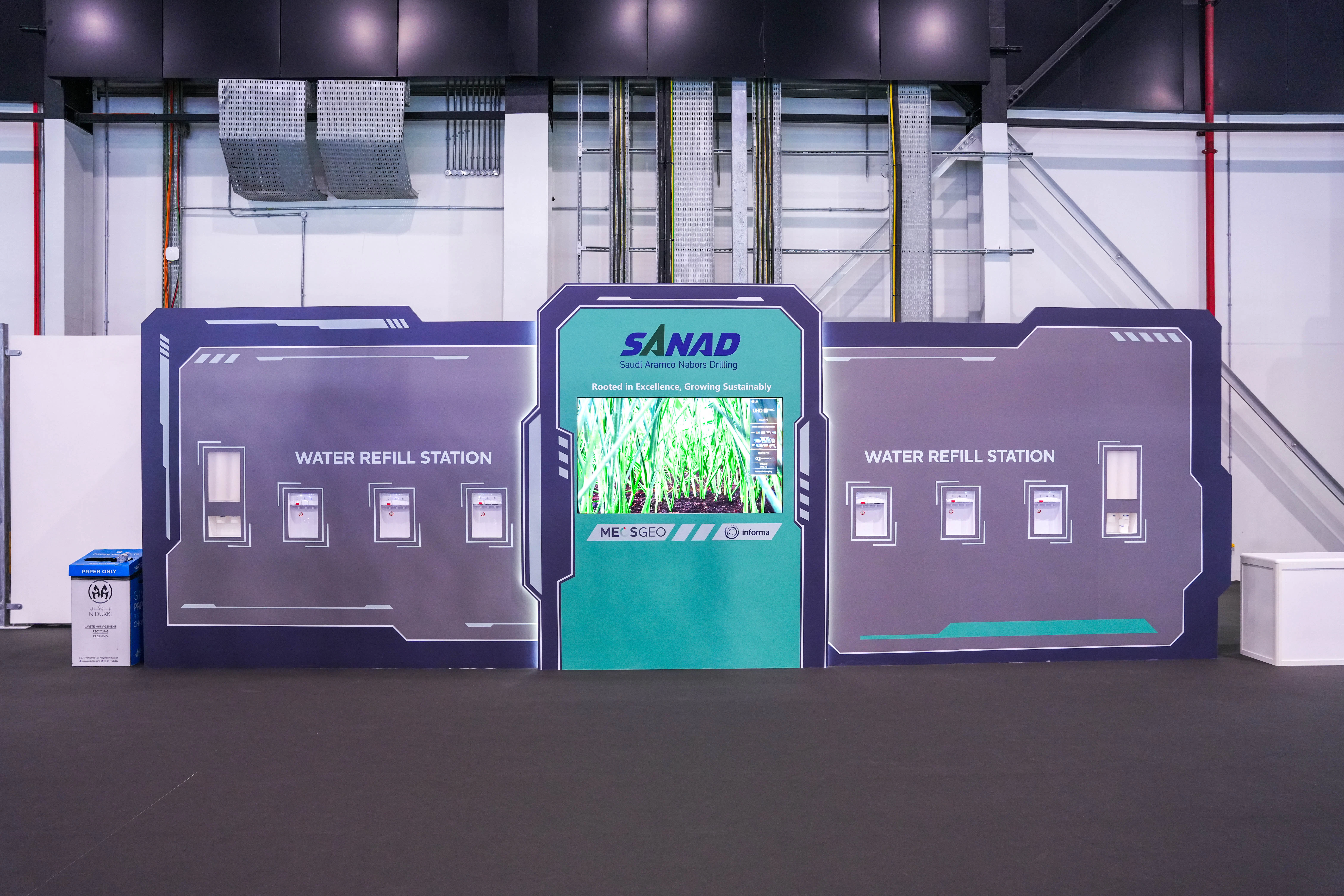 SANAD branding at MEOS GEO 2025