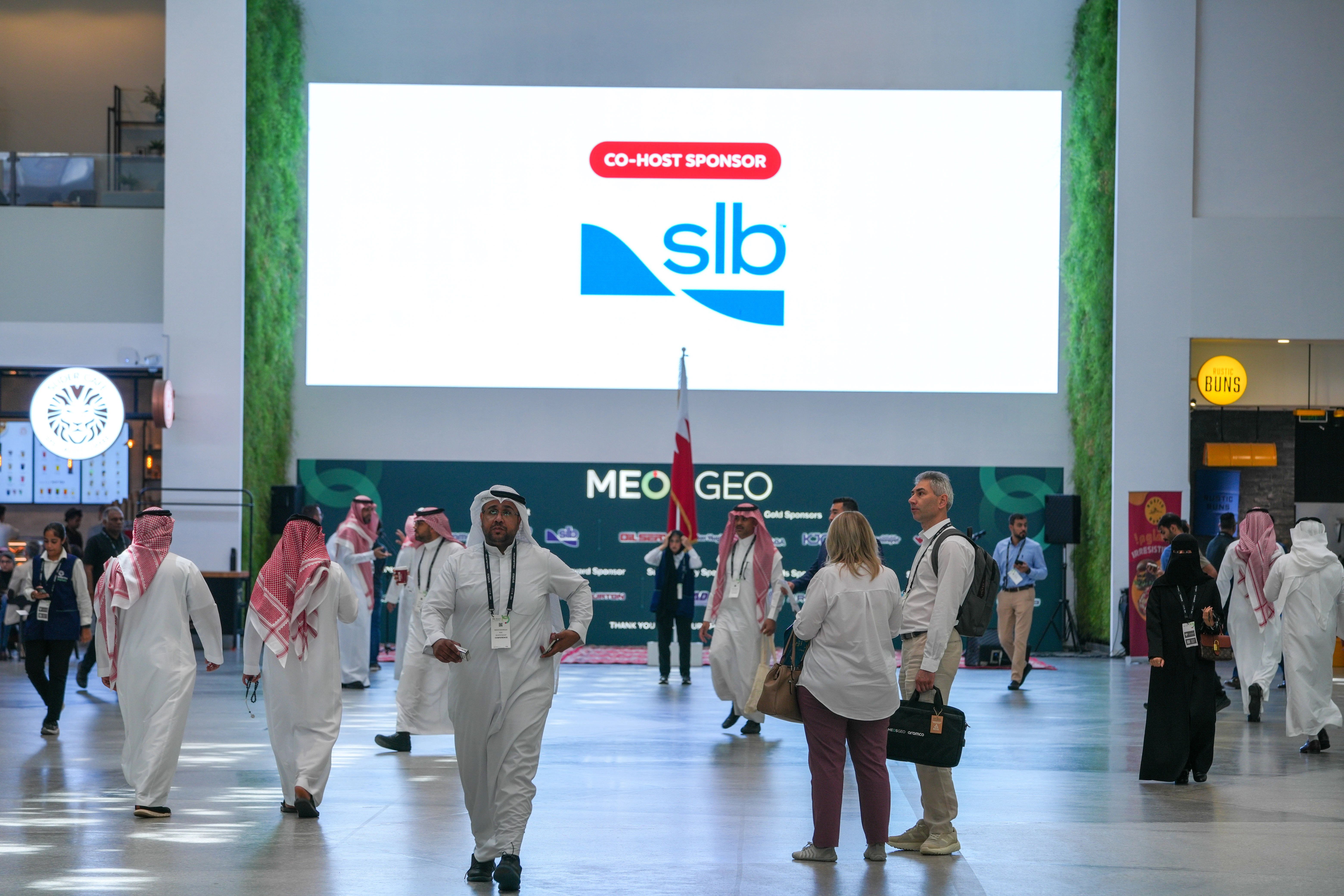 SLB branding at MEOS GEO 2025