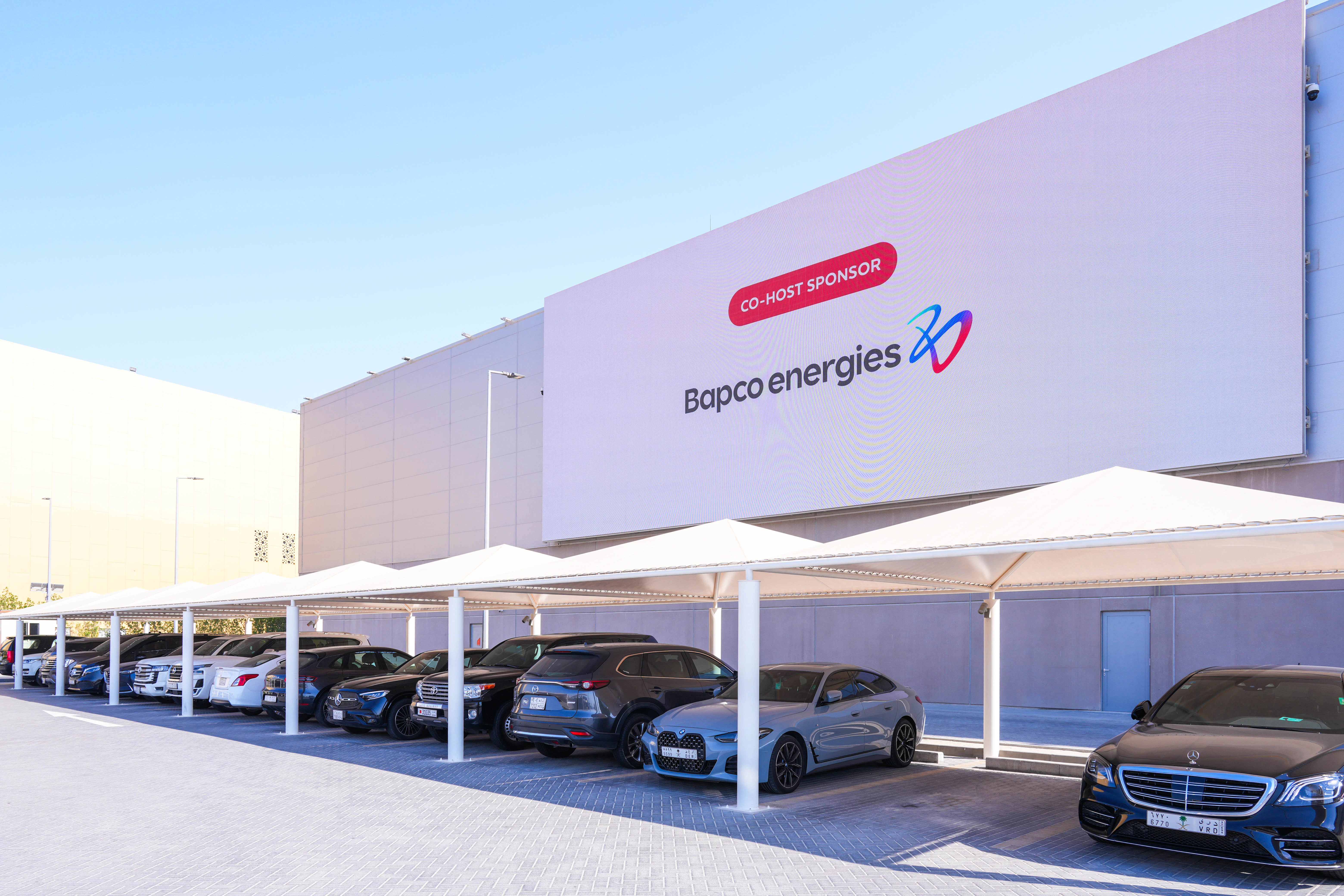 Bapco Energies Outdoor Screen Branding