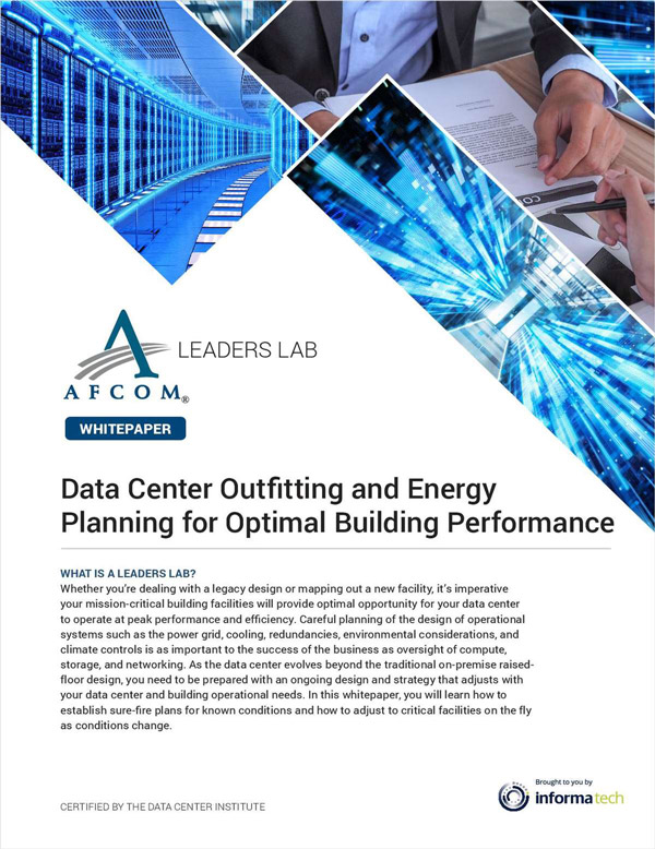Data Center Outfitting and Energy Planning for Optimal Building Performance cover