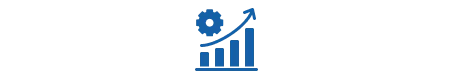 Data-driven IT service management icon