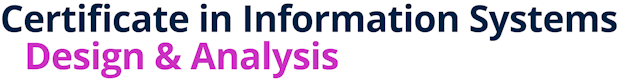 Certificate in Information Systems Design & Analysis