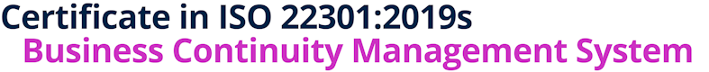 Certificate in ISO 22301:2019 - Business Continuity Management Systems