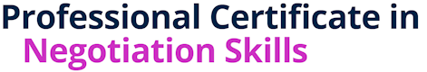 Professional Certificate in Negotiation Skills