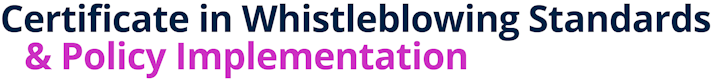 Certificate in Whistleblowing Standards & Policy Implementation